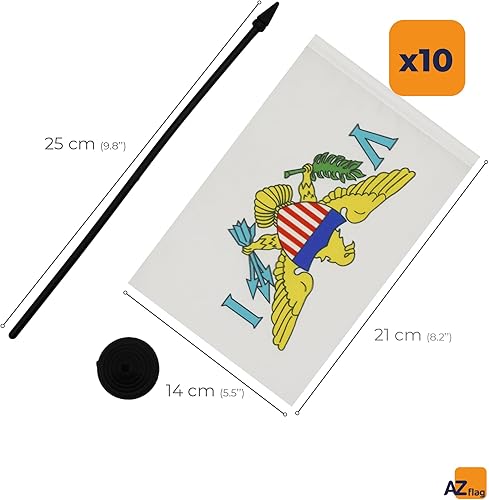 Miniatura 238 de Bandera de mesa Colombia 5'' x 8'' - Bandera de escritorio colombiana 8.3 x 5.5 in - Barra y base de plástico negro - AZ FLAG