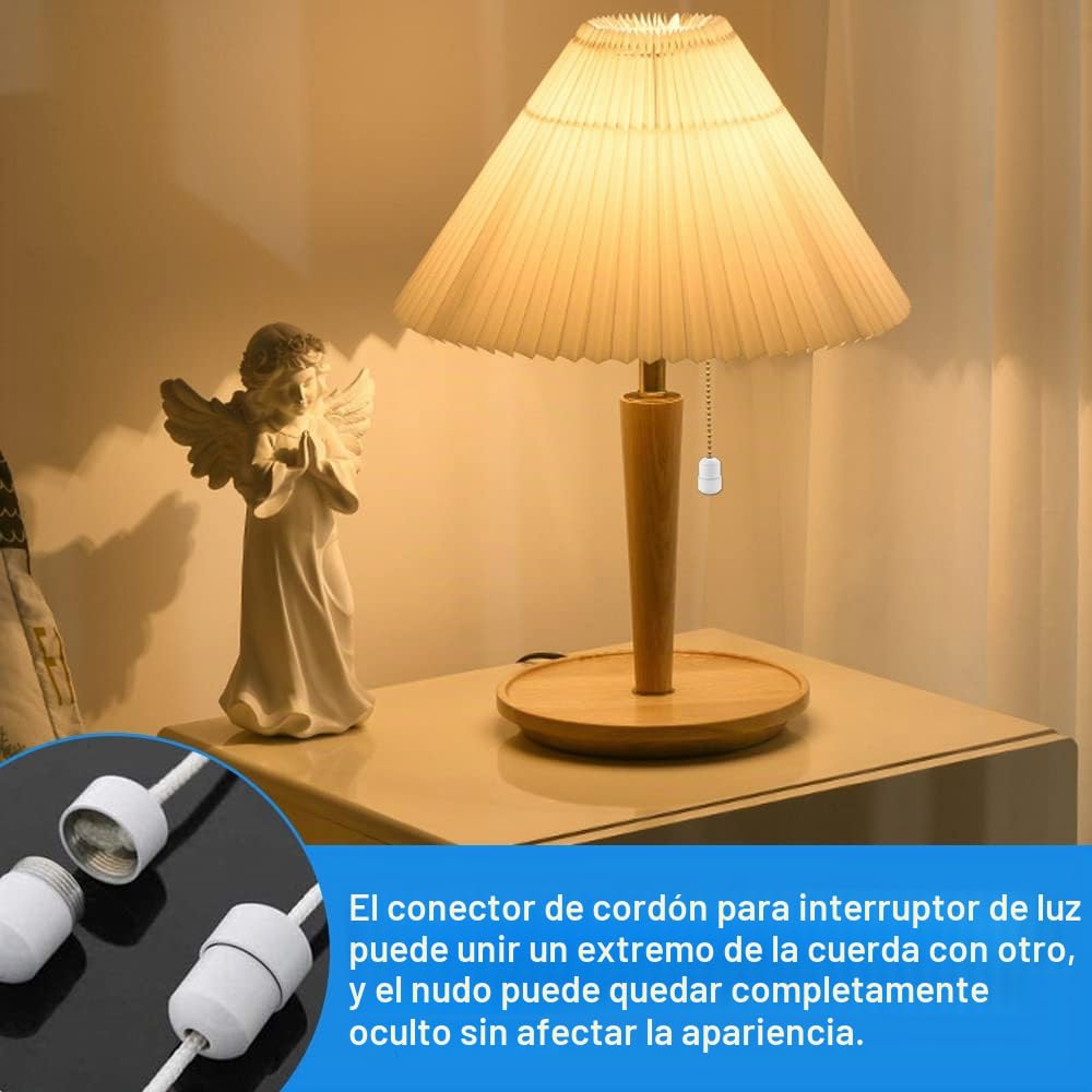 Acorn Twist-Cap - Cadena para interruptor de luz (aluminio)