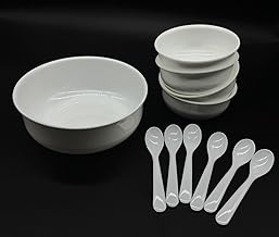 Kimmel Bowls Set of 11 White Compote Bowl Dessert Bowl Party Tableware Children's Tableware Camping Tableware Plastic Tableware