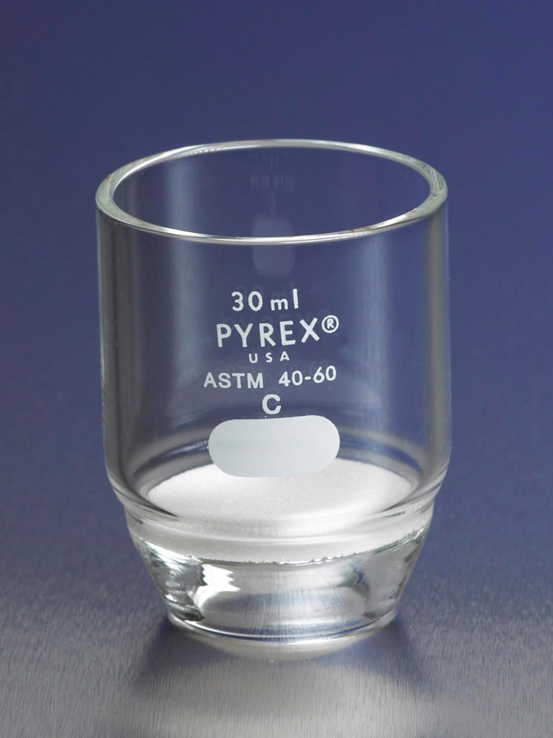 Corning Pyrex® #32960-30M, 30mL Low Form Gooch Crucible with 30mm Diameter Medium Porosity Fritted Disc (Single)