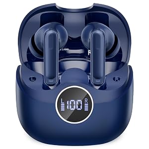 Adaptive Hybrid Active Noise Canceling 2026 Wireless Earbuds 6 Mics ENC Clear Call Ear Buds Hi-Res Audio Deep
