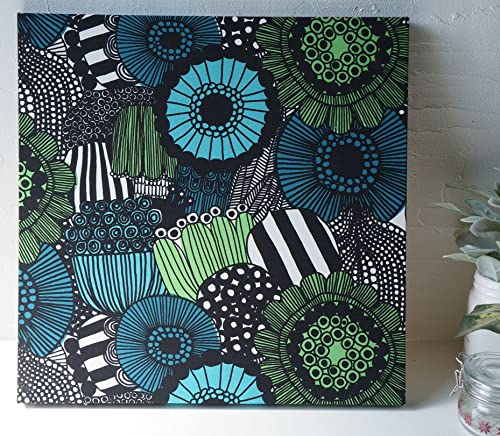 �t�@�u���b�N�p�l�� �s�G�j�V�C���g���v�[�^���n 40×40×2.5cm �k�� ������� PIENI SIIRTOLAPUUTARHA �傫�߃T�C�Y �k�� ������ �C���e���A �Ǌ|�� ���f�����[�� ��t�t�b�N�t (�u���[�O���[��)