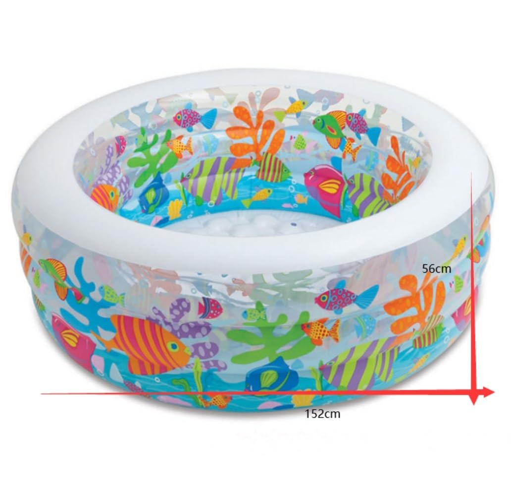 piscina, Piscina gonfiabile facile da impostare senza filtro rotonda e piscina for bambini estiva for pesci