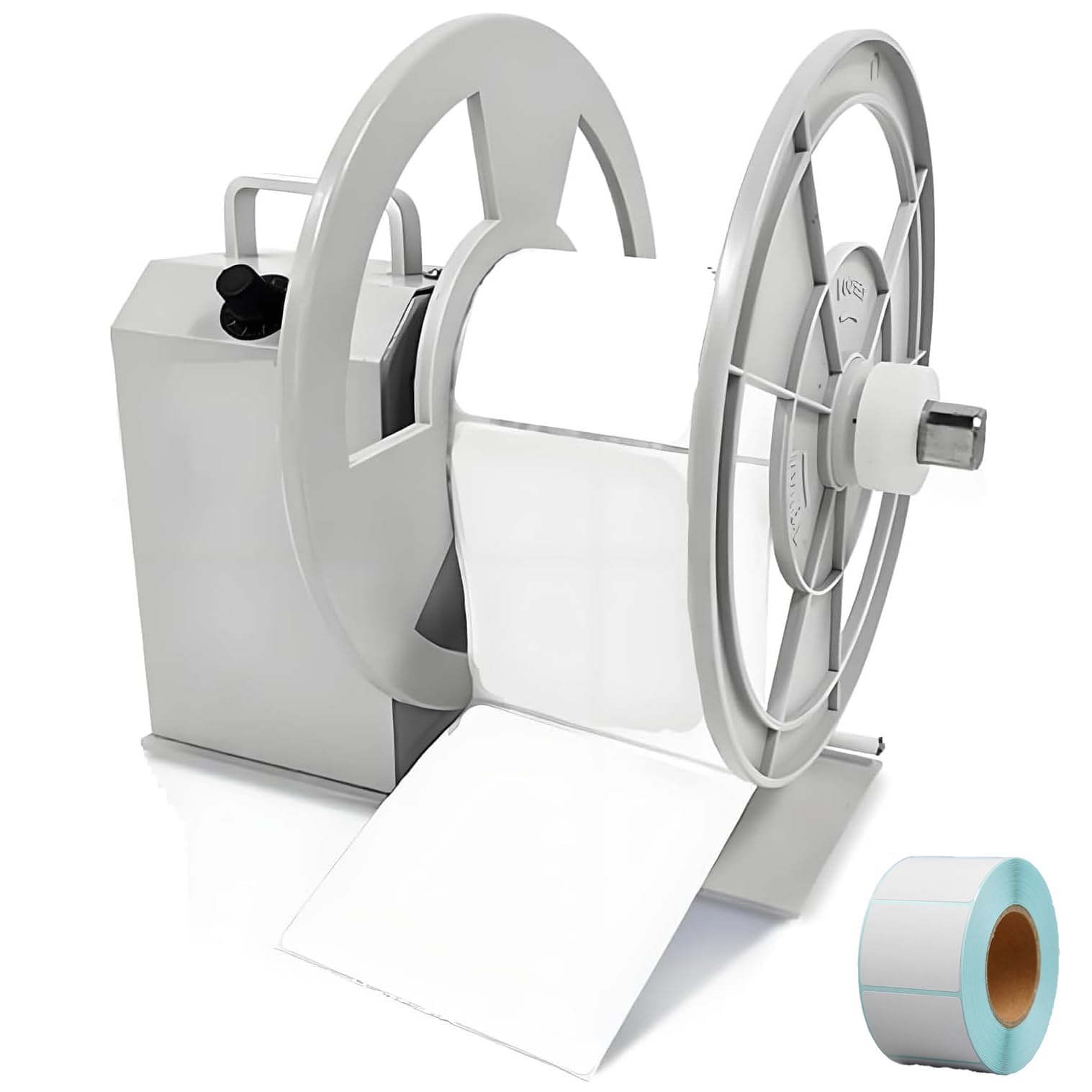 Elektryczna maszyna do przewijania etykiet, szerokość 120 mm, przewija etykiety w tempie 1-10 cali/sekundę, idealna do odzieży i logistyki