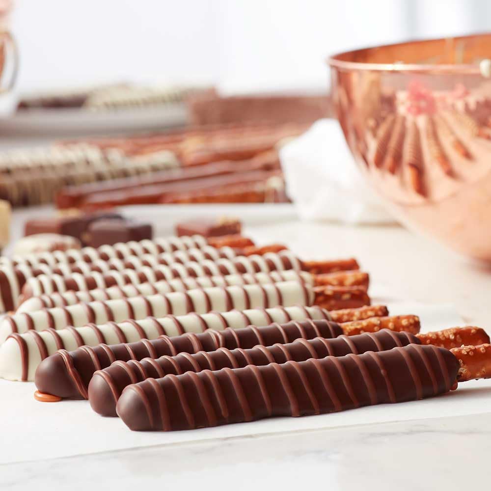 Mrs Prindables Gourmet Chocolate Covered Caramel Apples Candy Gift Basket