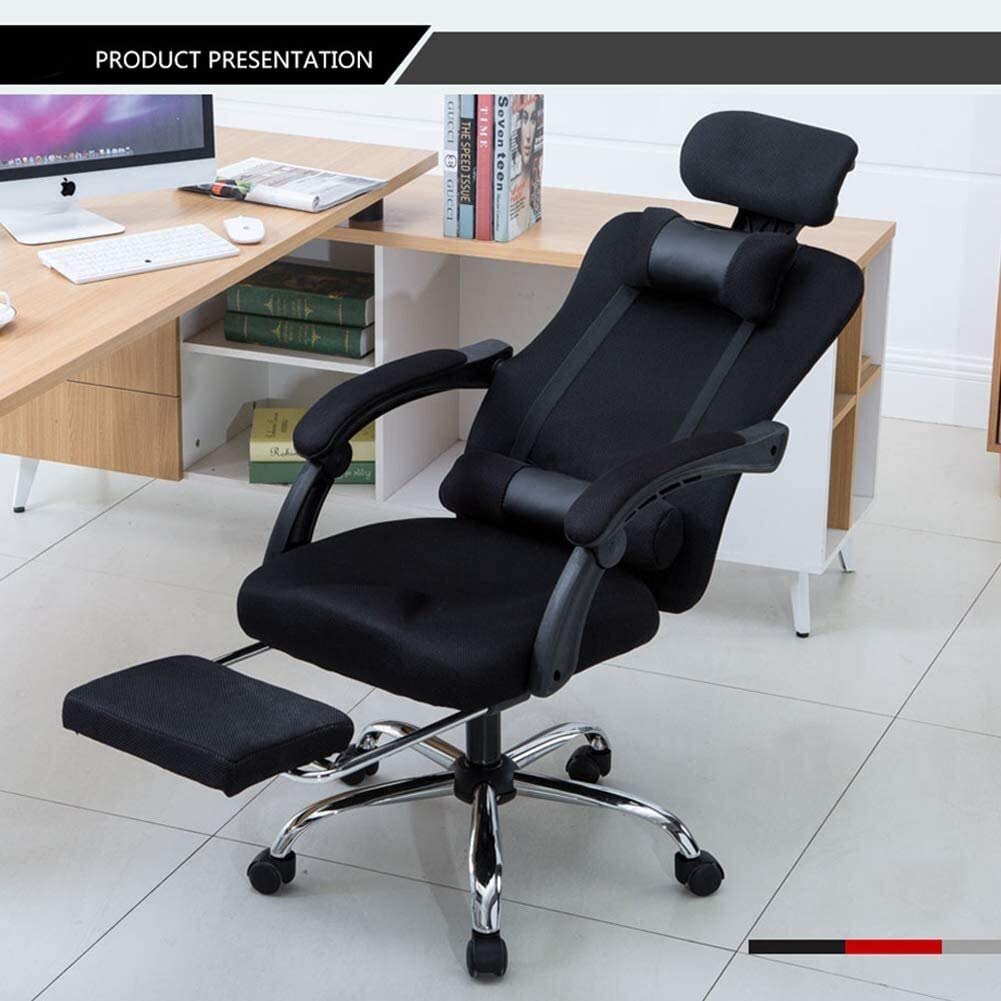Krzesła biurowe Ergonomiczne krzesło biurowe do komputera Krzesło szefa Oparcie krzesła do gier Strona główna Skórzane krzesło Odchylane podnośnik Krzesło obrotowe czarny Ciepły jak zawsze Beauty