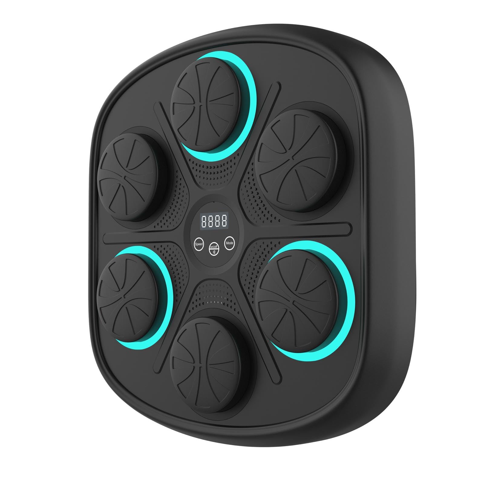 Máquina Boxeo Musical Inteligente con Luces LED – 9 Modos y Velocidades, Bluetooth, Contador de Golpes, Respuesta de Luz al Golpeo, Entrenamiento Fitness para Adultos y Niños – Instalación sin Taladro