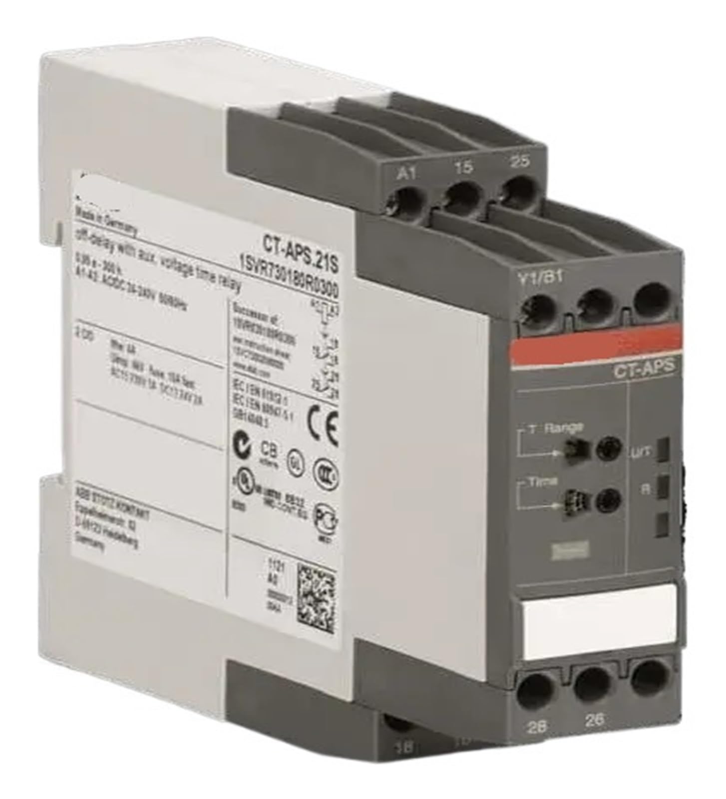 ZVQYSGIW Time Relay CT-APS.21S, 2c/o, 24-240VAC/DC
