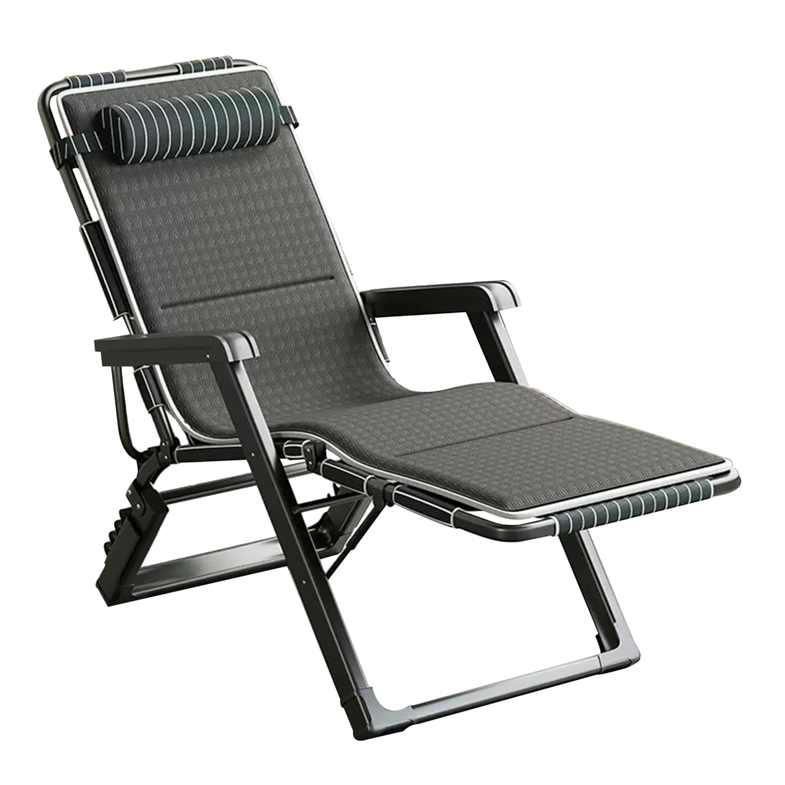 Chaise longue pliable réglable pour soulager le dos sur la plage et au jardin