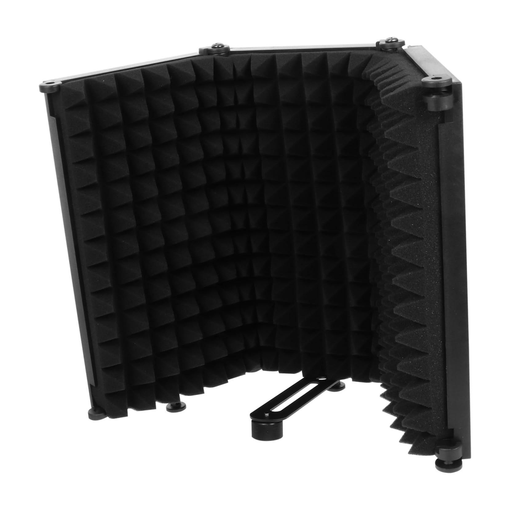 Mikrofon Windschutz Faltbar Schwarz Schallabsorbierendes Popschutz panel mit Mehrschichtiger Lärmdämmung für Aufnahme Studio Podcast Geräuschreduzierende Mikrofonisolierung