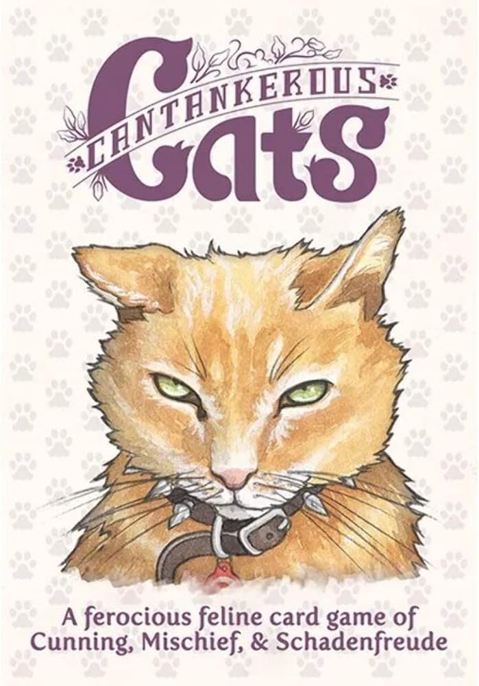 Cantankerous Cats - Family Feline Card Game of Cunning & Mischief, Ages 10+, 2-6 Players, 25-60 Min