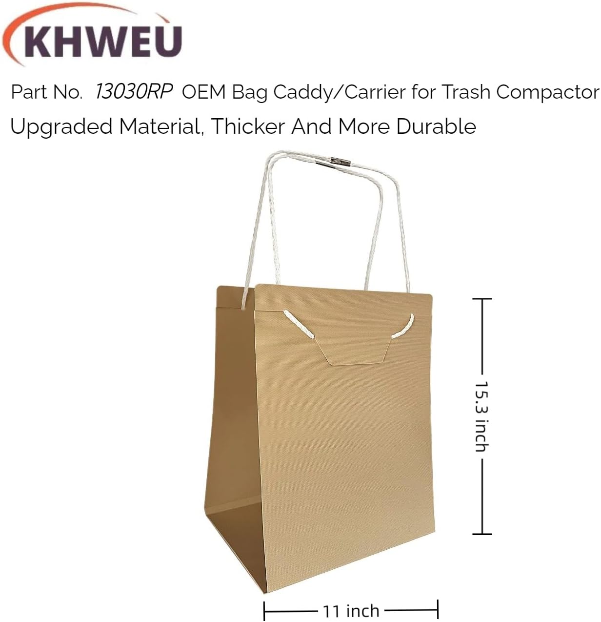 【Upgraded】 Ultra Durable 13030RP OEM Bag Caddy/Carrier for Trash Compactor Replaces 13030 1401995 14210611 4163435 WC36X5024 4163435 4260 675395 675395 749005 749111 776425 776441 776989 776989 675395