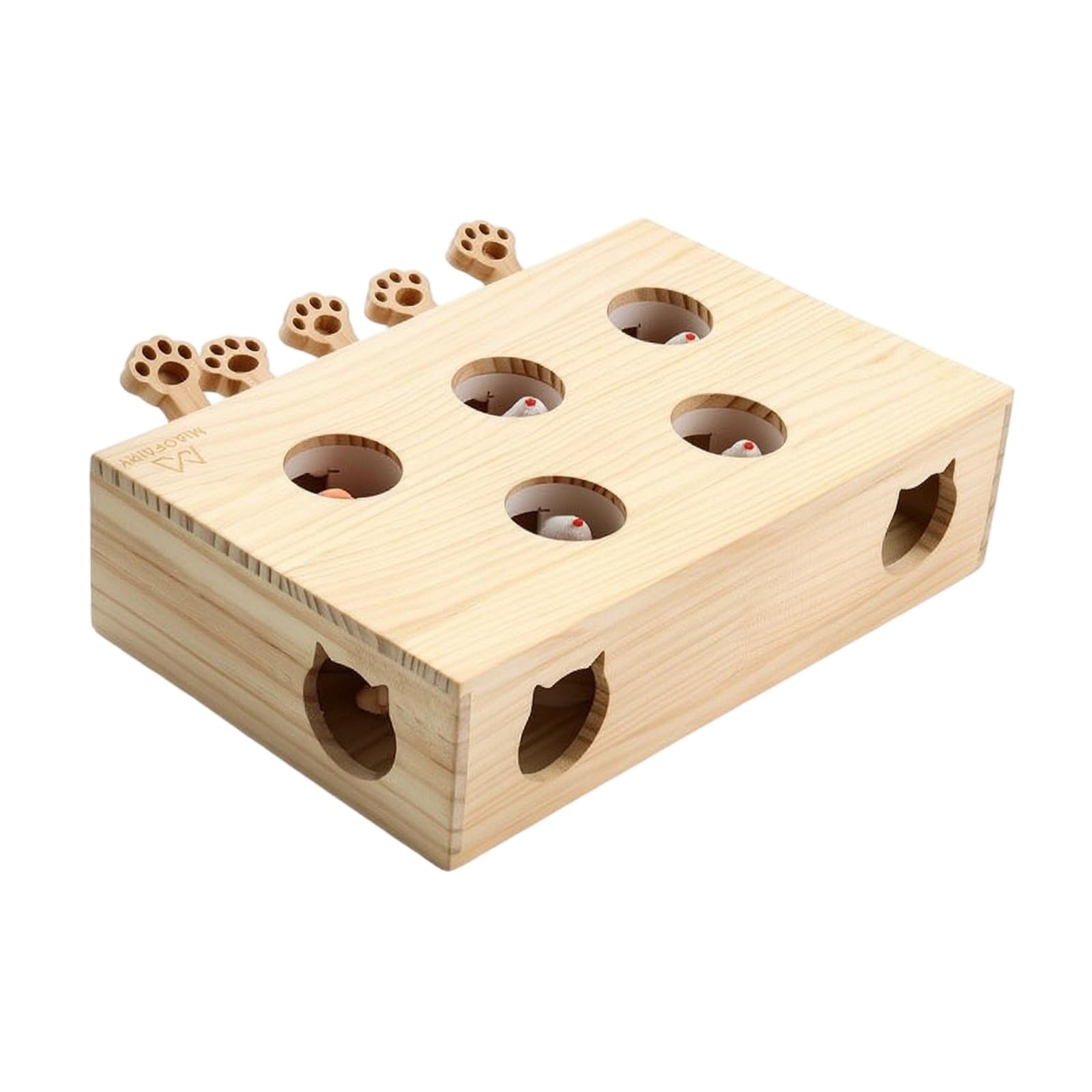 predolo Giocattolo Interattivo Robusto per Gattini, Casa, Appartamento, 打地鼠升级款