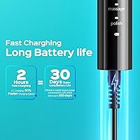 Vista 6 de COSLUS Cepillo de dientes eléctrico C30 para adultos: 3 intensidades y 5 modos personalizados para una sensación efectiva pero suave ultra limpia, 2