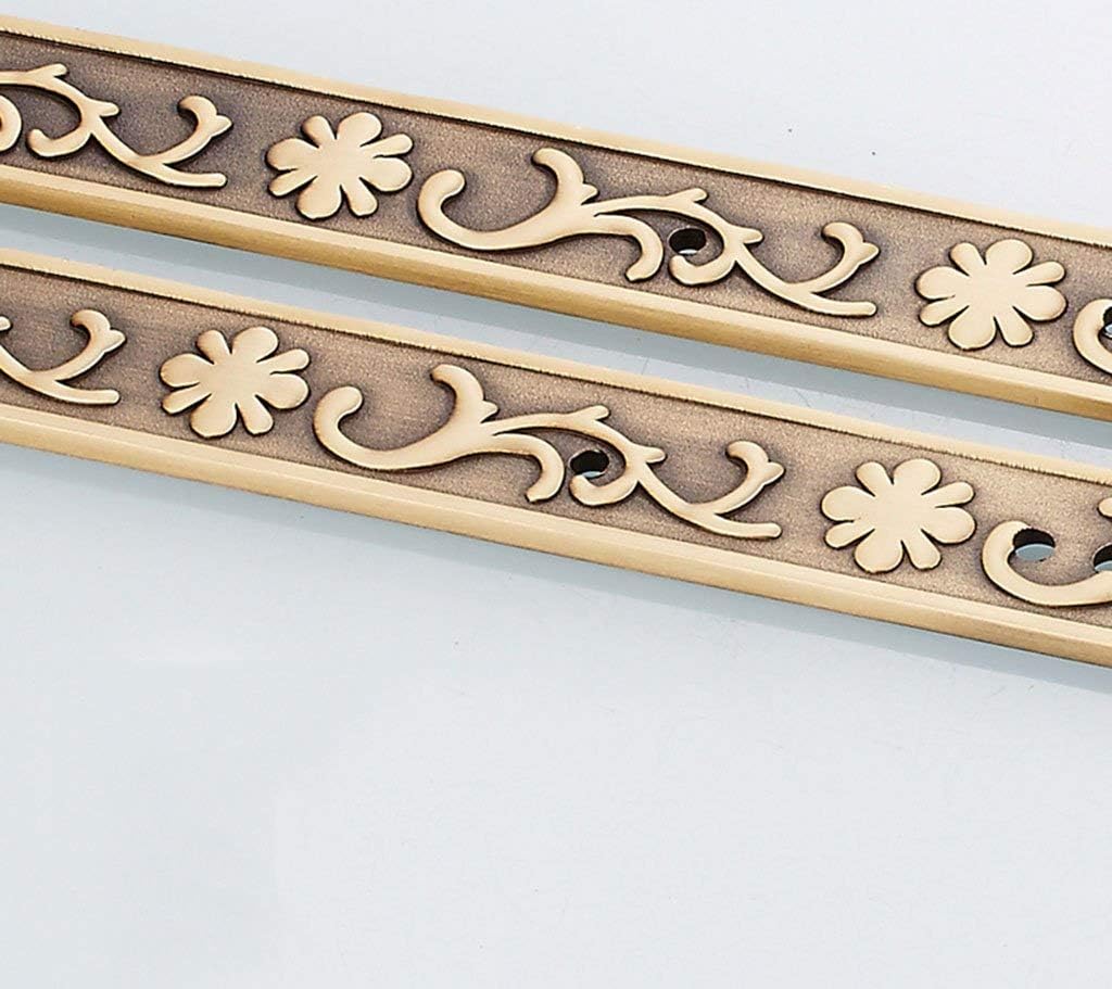 Retro Bathroom Shelf Wall Hanging Double Layer Carved Rack Set The Basket (Size : 60 * 15 * 42CM) (50 * 15 * 42CM)