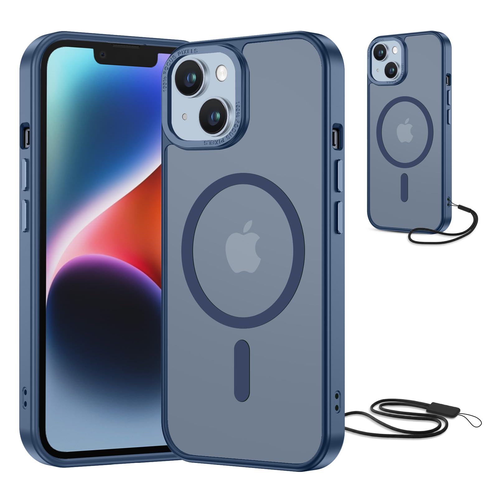 NEW'C Magnétique Coque pour iPhone 15 Plus, iPhone 14 Plus (6,7 Pouces), Compati