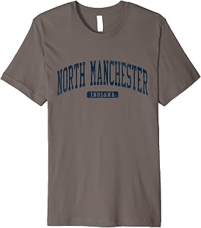 North Manchester Indiana IN College University Style Blue Premium T-Shirt