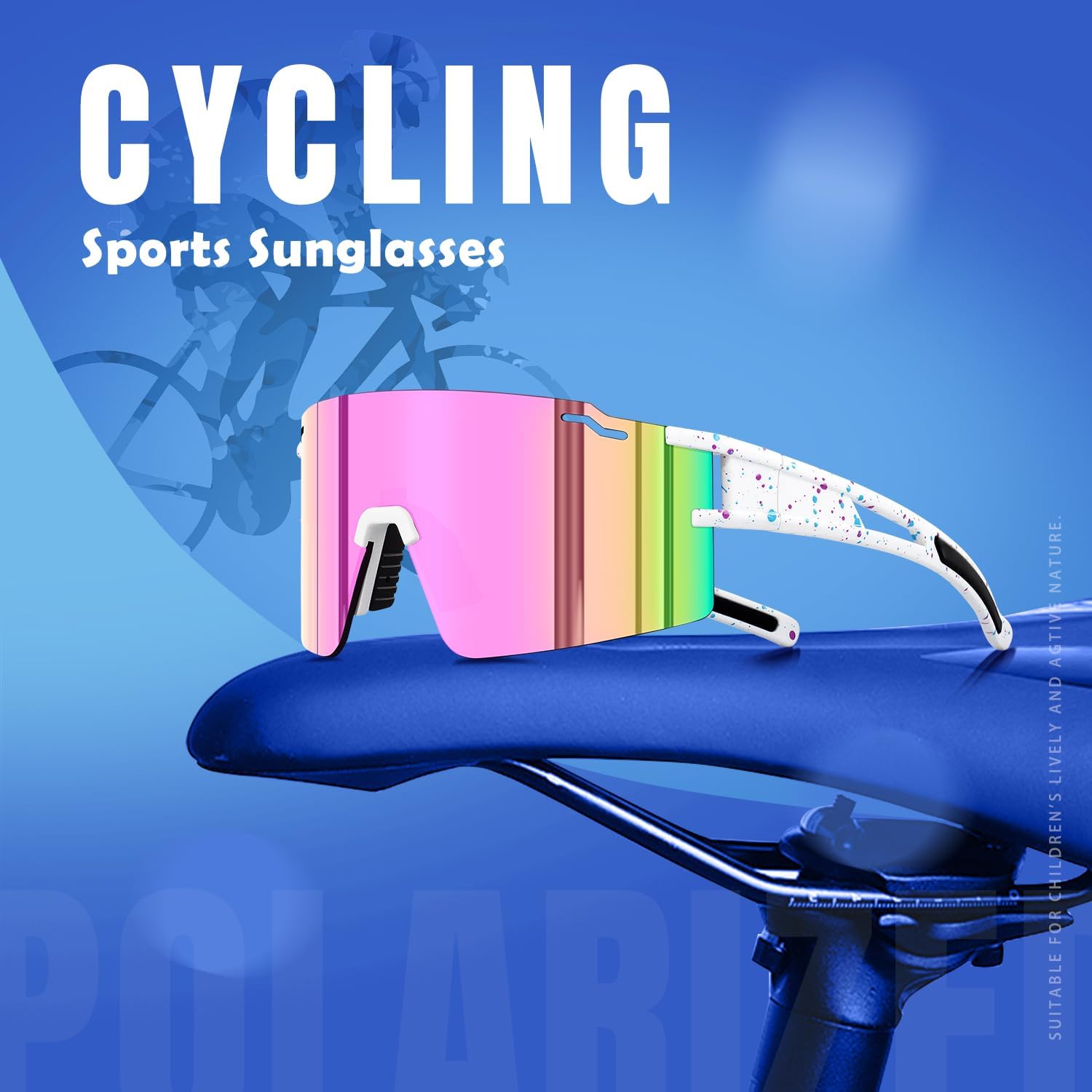 SPOSUNE Youth Baseball Sunglasses 3PACK Kids Sunglasses for 6-16 Boys Girls UV400 Protection Softball Cycling Glasses - Image 7