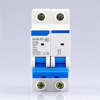 2P Air Switch AC 230/400V NXB-63 C 6 10 16 20 25 32 40 50 63A Load Protector Short Circuit Trip DZ47 1Pcs (Size : 2, Color : 50A)