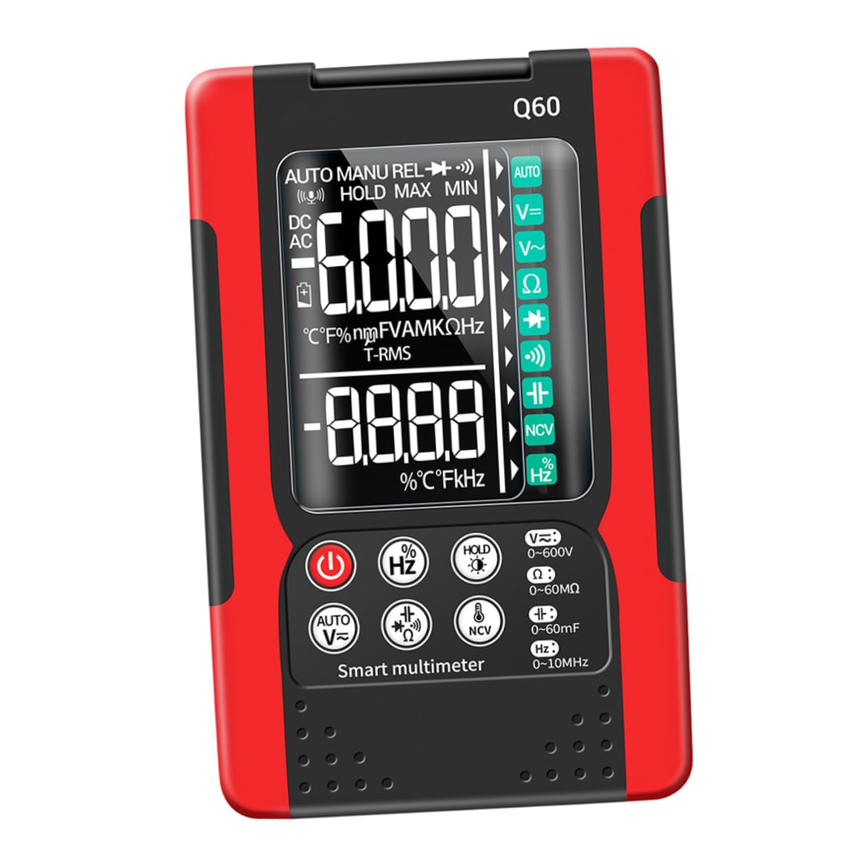 Cabilock Digital Multimeter with Flashlight Ncv Detection Data Hold and Auto Shut-Off Compact Electrical Testing Tool for Repairs and Maintenance