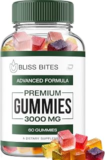 Bliss Bites Gummies – BlissBites Gummies, Bliss Bites Formula Hemp Gummies All Natural Gummy Reviews (1 Pack - 60 Gummies)