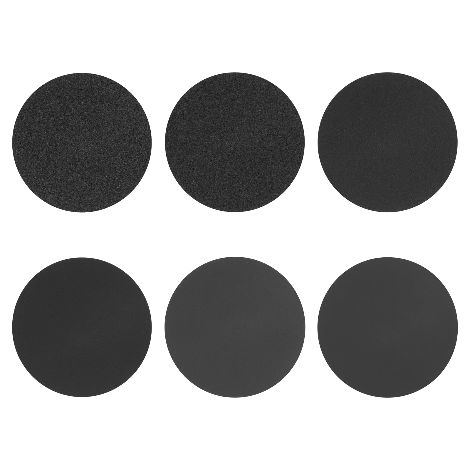 sourcing map 30 Pcs 178mm (7 Inch) Sanding Disc 80/120/240/400/1000/2000 Grit Silicon Carbide Hook and Loop Sandpaper Orbital Sander Pads for Woodworking Automotive Metal Polishing, Black
