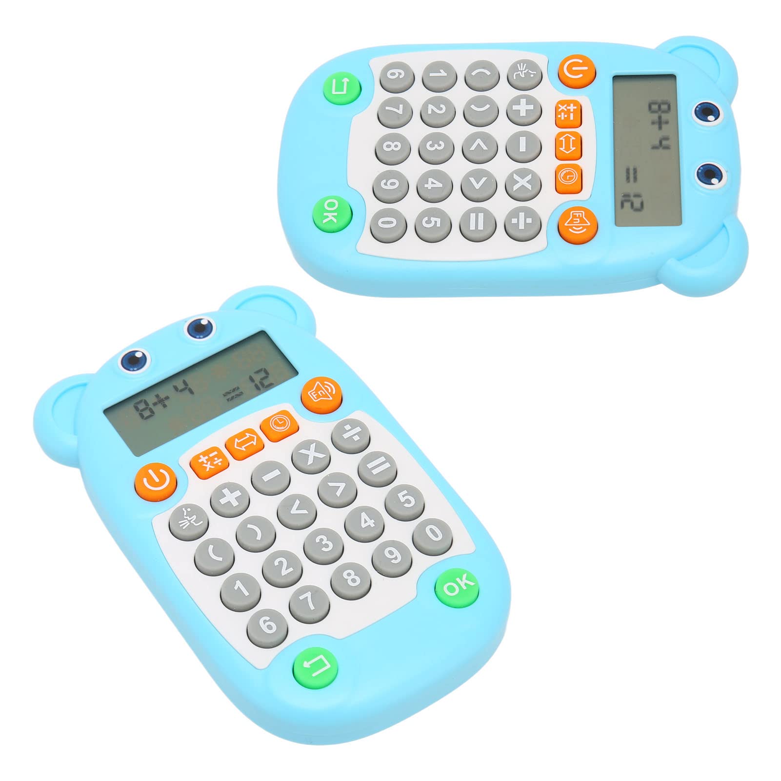 KIMISS Calcolatrice per Bambini e Allenatore Aritmetico Giocattolo - Display Digitale con Prompt Vocale per l'apprendimento e Il Gioco Matematico