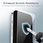 JETech Full Coverage Screen Protector for iPhone 14 Pro 6.1-Inch, 9H Tempered Glass Film Case-Friendly, HD Clear, 3-Pack