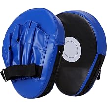1 Pair Curved Boxing Punching Mitt | Boxing Pad Mits | PU Kickboxing Striking Target Pads | Arc Focus Hand Target Pad for Karate, Muaythai Kick, Sparring, Dojo, Martial Arts