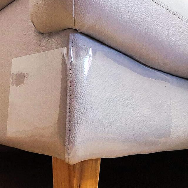Foto 7 de 7 de BOST Protector para Sofa Gatos, 4Pcs Transparente Autoadhesivas contra Arañazos Gato Protector