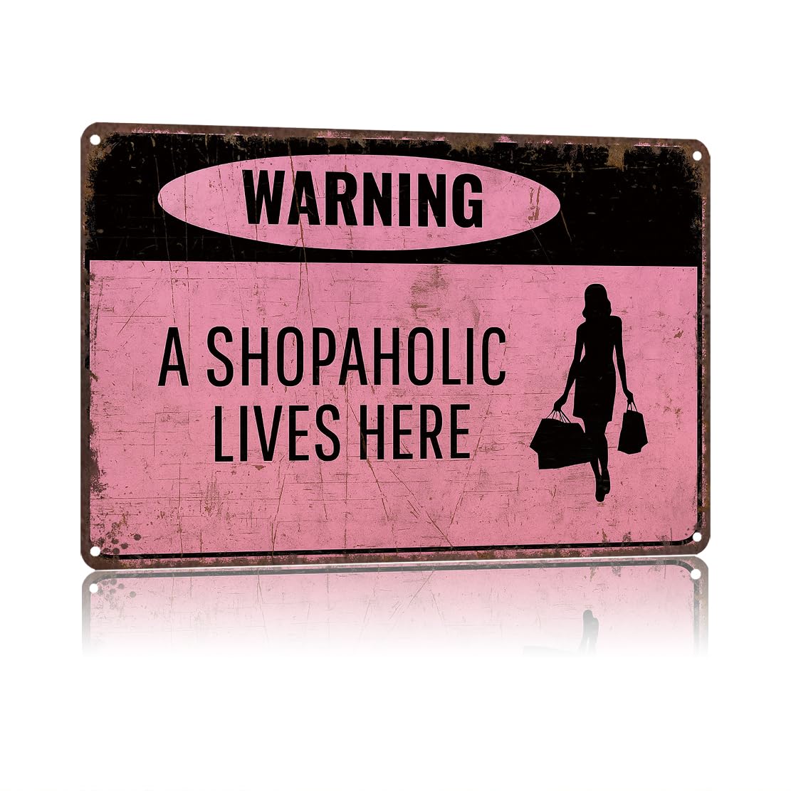 KWQDOZF Funny Metal Signs Poster 8x12inch Warning Aluminum Sign Wall Art For Home Room Bedroom Office Decor