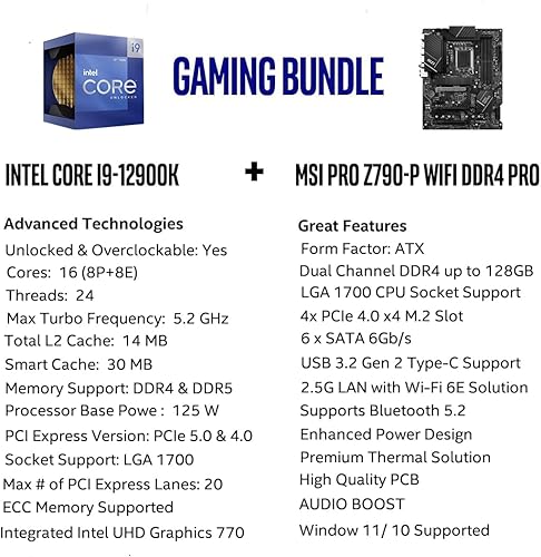 Miniatura 2 de Micro Center Intel Core i9-12900K 16 (8P+8E) núcleos de hasta 5.2 GHz desbloqueado LGA 1700 procesador de escritorio con gráficos Intel UHD