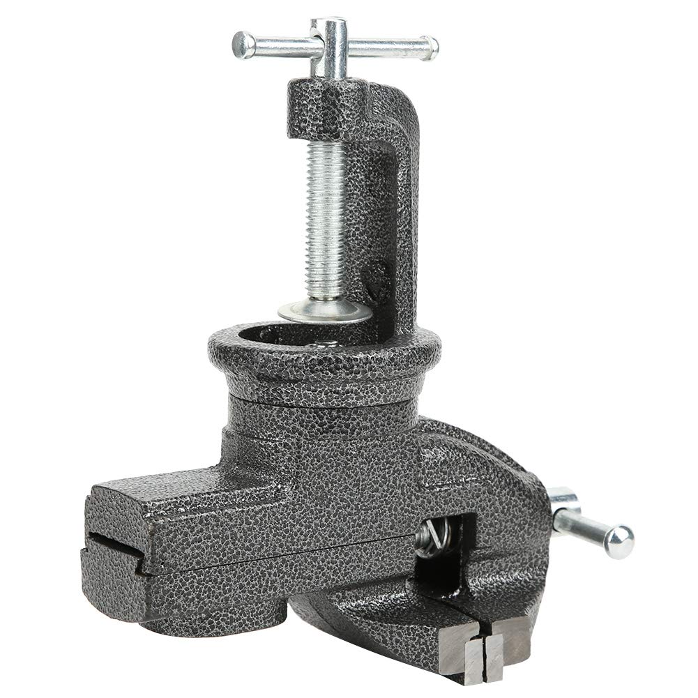 Tornillo de banco con abrazadera de 80 mm, tornillo de banco de mesa giratorio de 360 ​​grados, tornillo de banco con abrazadera de tornillo, tornillo de banco