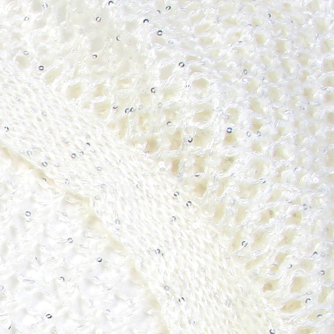 Scarfand's Lacy Knit Patterned Cowl, Infinity Loop Scarves, with Sequins - Image 3