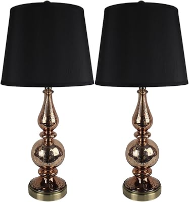 copper coloured table lamps