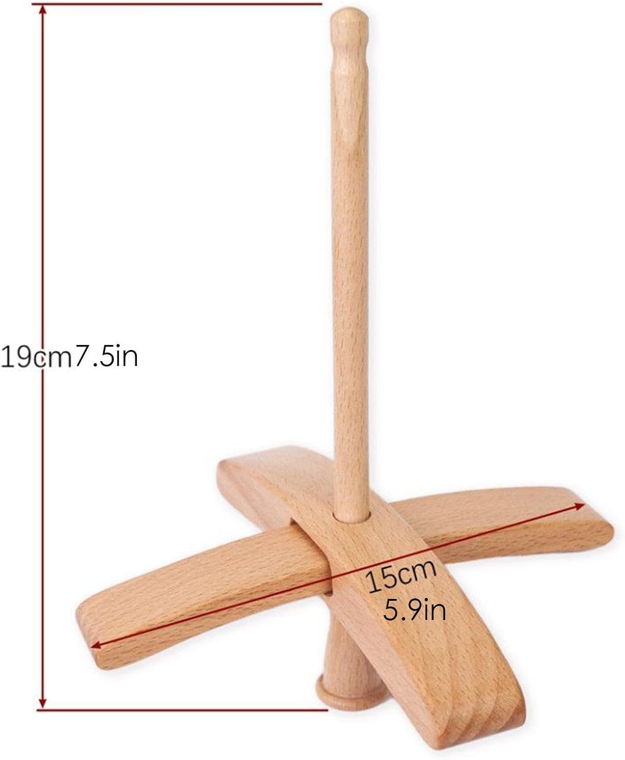 Wooden Spindles Multifunctional Handcraft Lightweight Portable Spinner