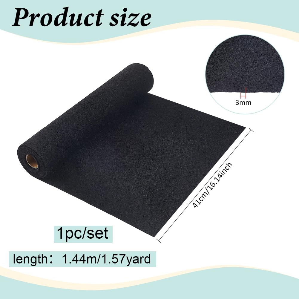 BENECREAT Hoja de filtro de carbón activado de 144 x 41 cm para unidades de CA de ventana, almohadilla de filtro de aire de carbono a base de algodón de 3 mm de grosor, filtro absorbente de olores