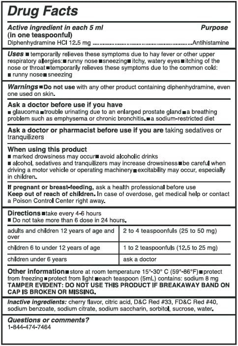Miniatura 6 de Rising Health - Medicina líquida para aliviar las alergias con difenhidramina HCl 12.5 mg0.2 fl oz, jarabe de alergia para niños para síntomas como