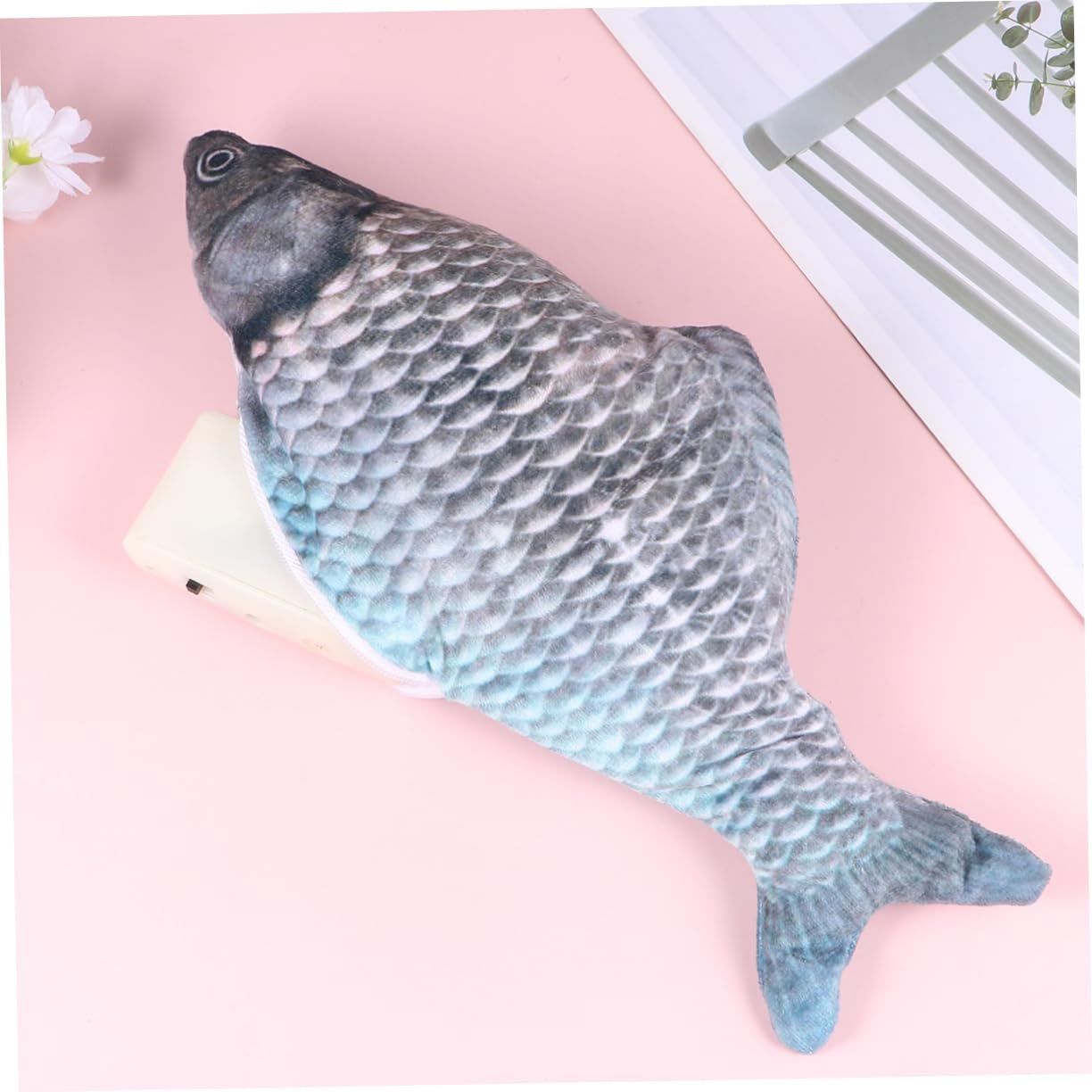Happyyami 3stücke USB-wiederaufladbares Katzen-Spielzeug Elektronisches Springendes Fisch-Spielzeug Aus Plüsch Für Katzen Interaktives Katzenspielzeug Spiel Und Bewegung