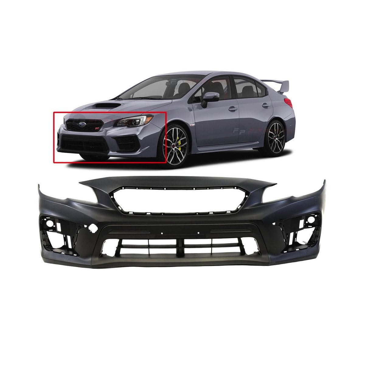 FitParts Compatible with Subaru WRX 2018–2021 Front Bumper Cover