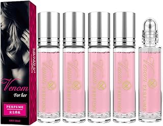 Ardo Pheromone Perfume, Ardo Pheromones Perfumes for Women, Venom Scents Pheromones for Women, Pheromones Perfumes for Women to Attract Men, Long-Lasting Fragrance Pheromone Perfume Oil (5pcs)