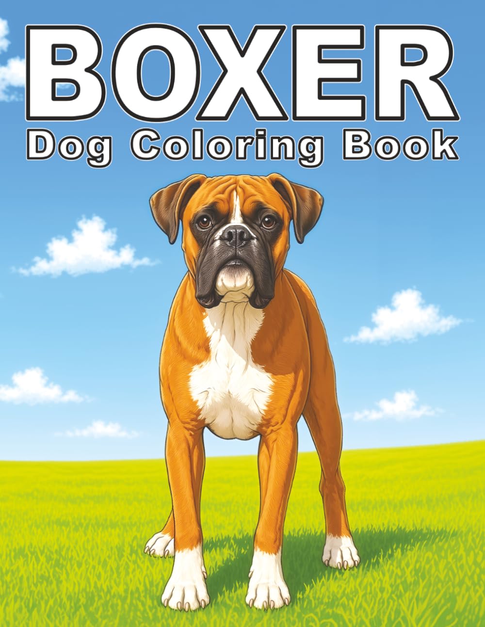 Boxer: Strong and Loyal Dog Coloring Book Featuring Playful Boxers, Outdoor Adventures, and Heartwarming Companions for Relaxation, Stress Relief, and Creativity (My Cute Dogs Collection)