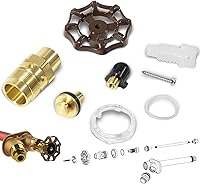 Vista 9 de RK-14MH Kit de reparación, asa de metal, grifo exterior, compatible con modelo Woodford 14, modelo 18