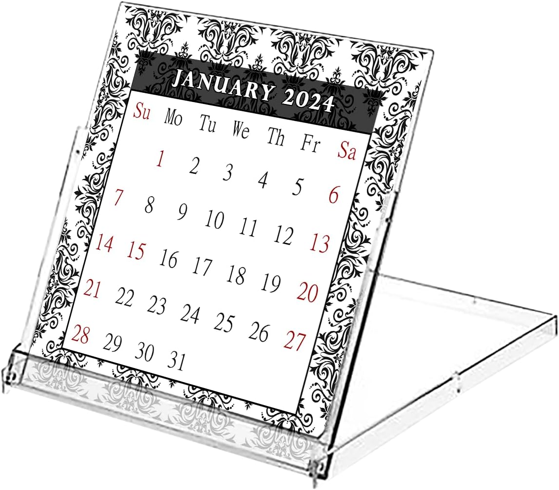 2024 CD-Style Desk Calendar 12 Months Calendar/Planner / (Edition #08)