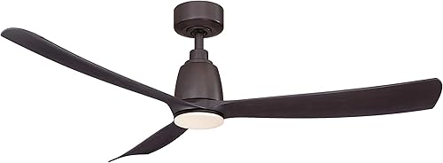 Miniatura 4 de Fanimation Kute - Ventilador de techo para interiores y exteriores con aspas de nogal oscuro, 52 pulgadas, bronce oscuro Bronce oscuro,Grafito