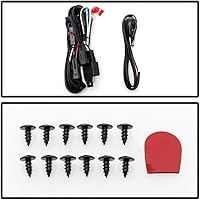 Vista 4 de ACANII - Para Mazda CX-5 2017-2021 Luces antiniebla LED Parachoques Lámparas de Parachoques con Swith+Kit de Arnés Par de Conductor y Pasajero