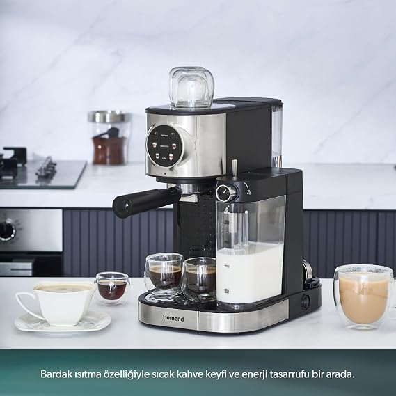 Homend Coffeebreak 5015H Manual Espresso Machine with Milk Foamer
