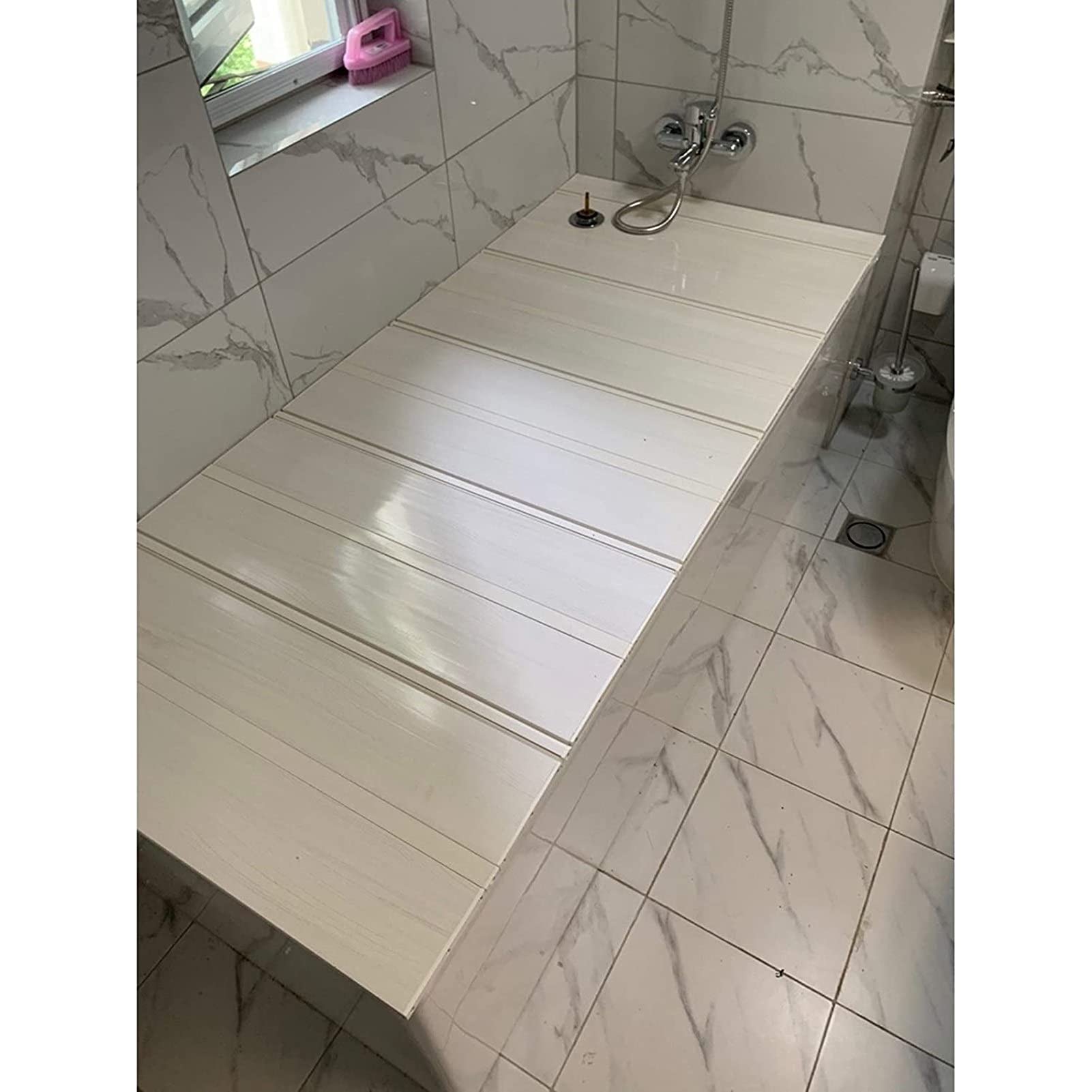 Cubierta De La Bañera Polvo a Prueba De Polvo Tablero a Prueba De Polvo Cubierta De Aislamiento De La Bañera, Grosor 1.2cm Soporte De Bañera De Baño, Cubierta De Aislamiento De Bañera De PVC