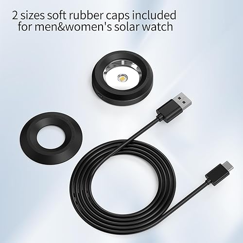 Miniatura 5 de Cargador rápido para reloj solar, base de metal, 9 horas de tiempo apagado, disipación rápida de calor, cargador portátil de energía solar, adecuado