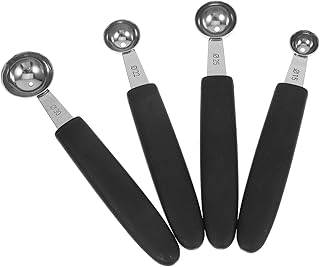 4 Stück Teiliges Edelstahl Eisportionierer Verschiedene Multifunktionaler Melonen Obstballer für Eis Obst und Desserts Praktisches Küchentool für Zuhause